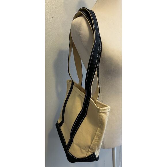 L.L. Bean Vintage Boat Tote Bag Canvas Pink Brest Cancer Logo Gorgeous Mint USA - Picture 12 of 15